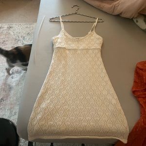 hollister white mini dress